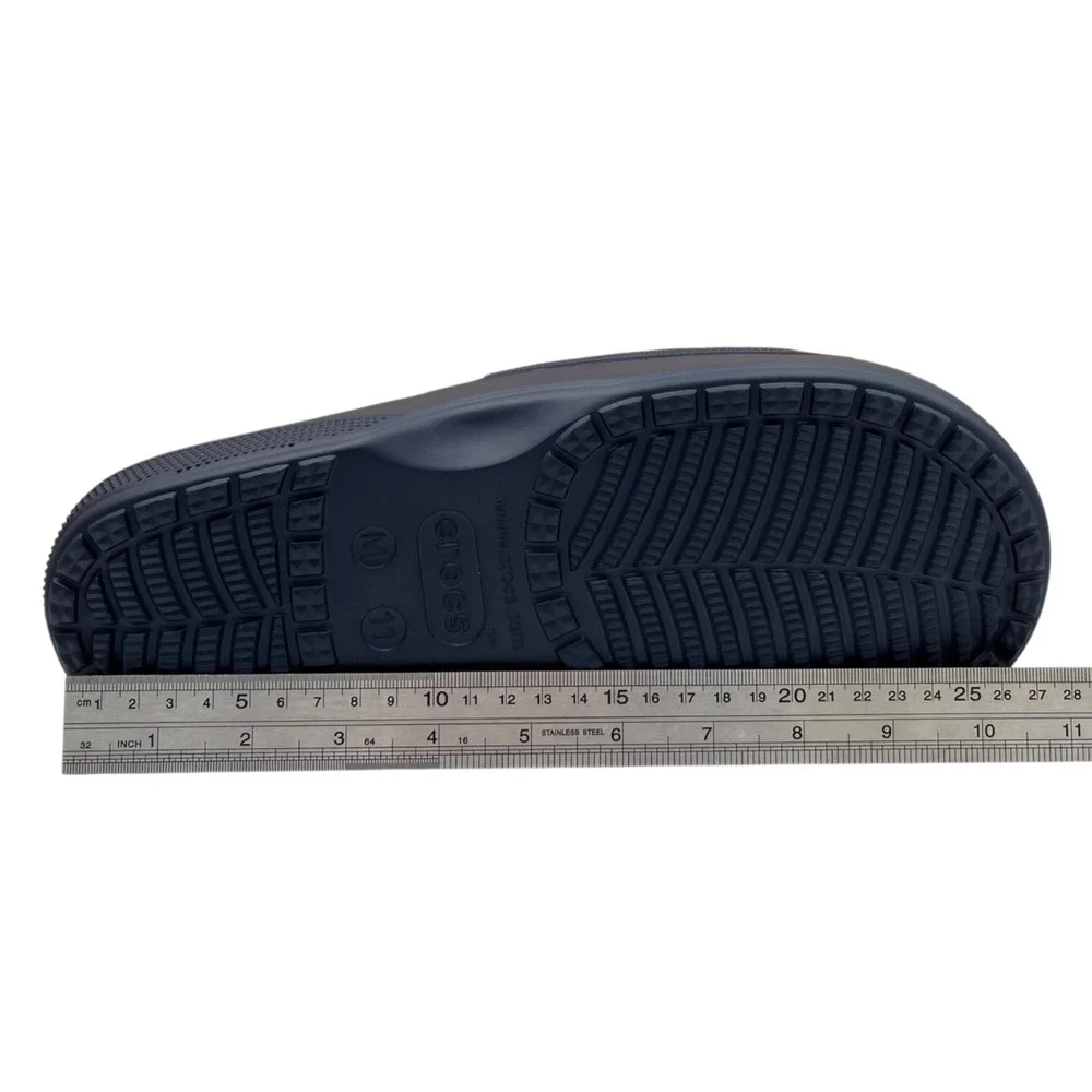 Crocs Baya Men's‎ Slide Sandals Size 11 Navy Blue Lightweight Water Friendly